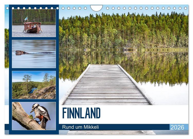 Produktbild: Finnland, Rund um Mikkeli (Wandkalender 2026 DIN A4 quer), CALVENDO Monatskalender