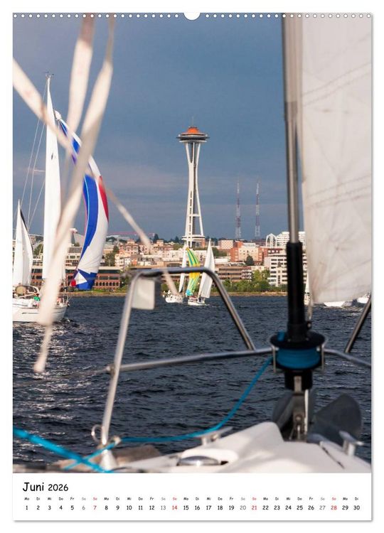 Produktbild: Seattle - Moderne Stadt des Nordwestens (hochwertiger Premium Wandkalender 2026 DIN A2 hoch), Kunstdruck in Hochglanz