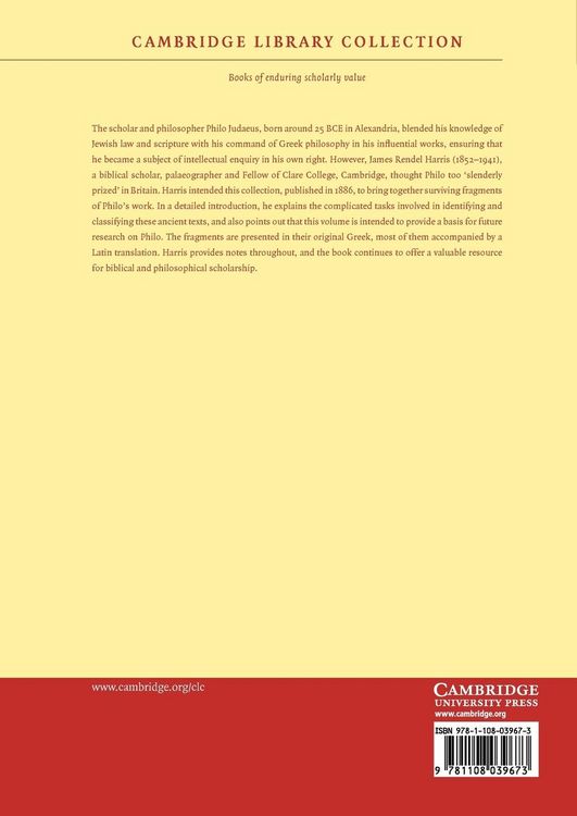 Produktbild: Fragments of Philo Judaeus
