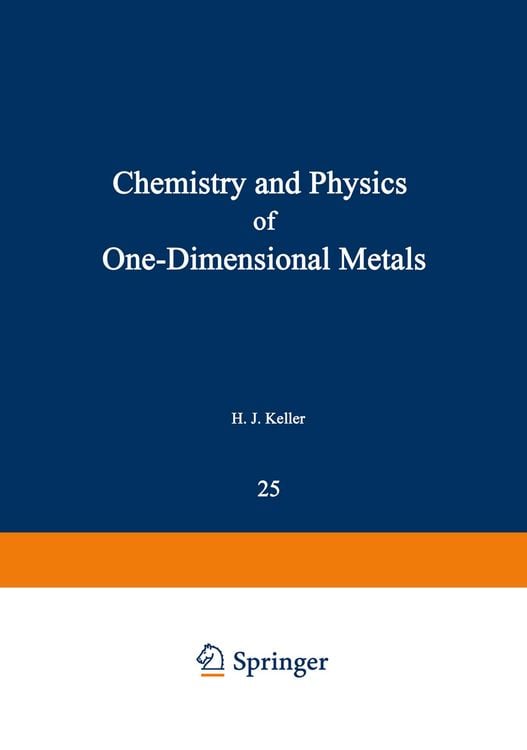 Produktbild: Chemistry and Physics of One-Dimensional Metals
