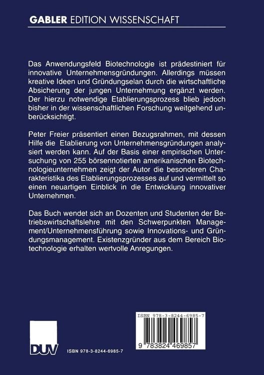 Produktbild: Etablierungsmanagement innovativer Unternehmensgr&uuml;ndungen