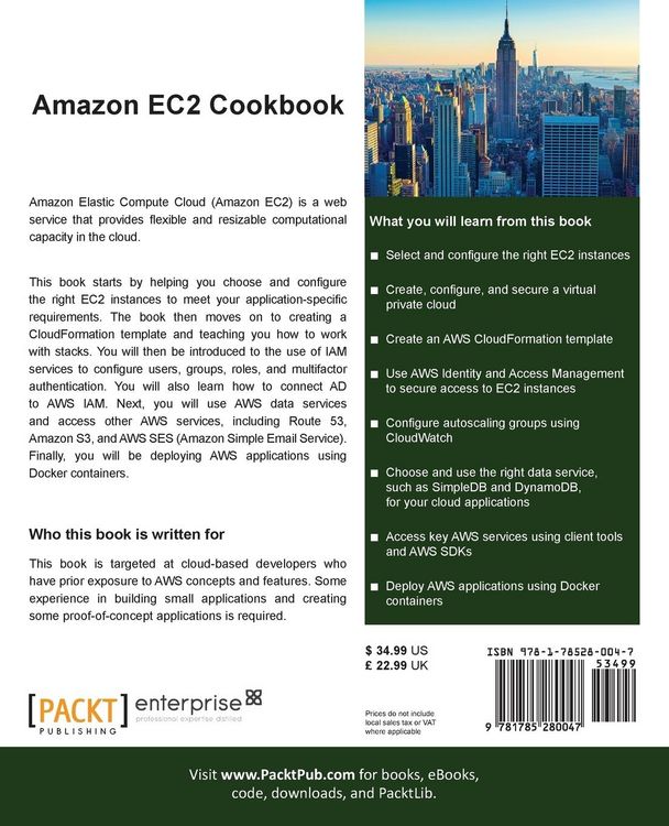 Produktbild: Amazon EC2 Cookbook