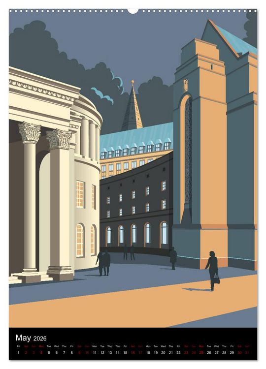 Produktbild: Manchester, Homage to a Great City. (High Quality Premium Wall Calendar 2026 DIN A2 portrait),CALVENDO 12 Month Wall Calendar