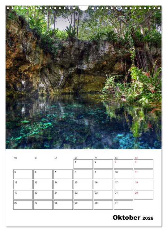 Produktbild: Das mystische Land der Maya. Mexiko-Yucatan (Wandkalender 2026 DIN A3 hoch), CALVENDO Monatskalender