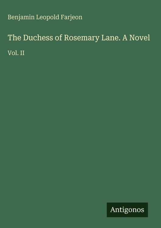 Produktbild: The Duchess of Rosemary Lane. A Novel