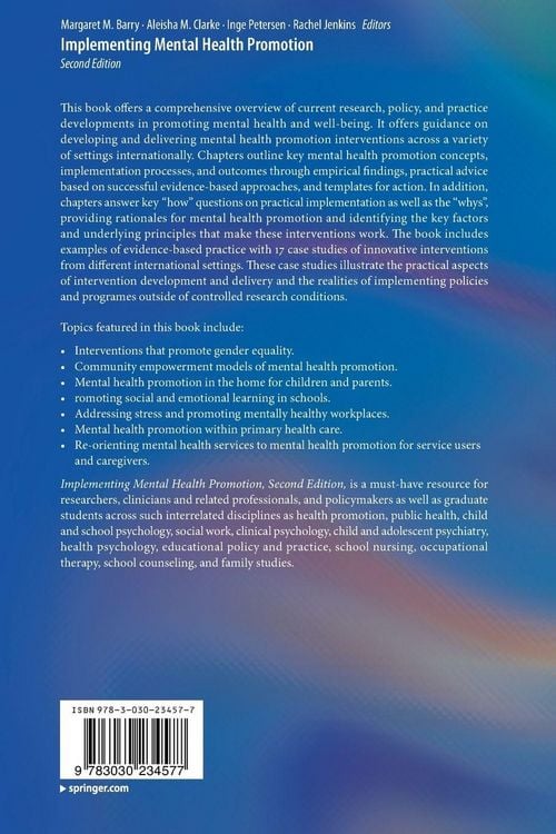 Produktbild: Implementing Mental Health Promotion