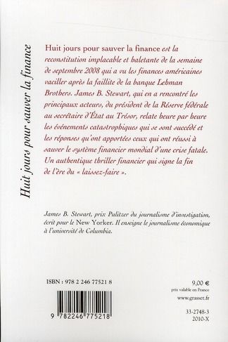 Produktbild: Huit jours pour sauver la finance
