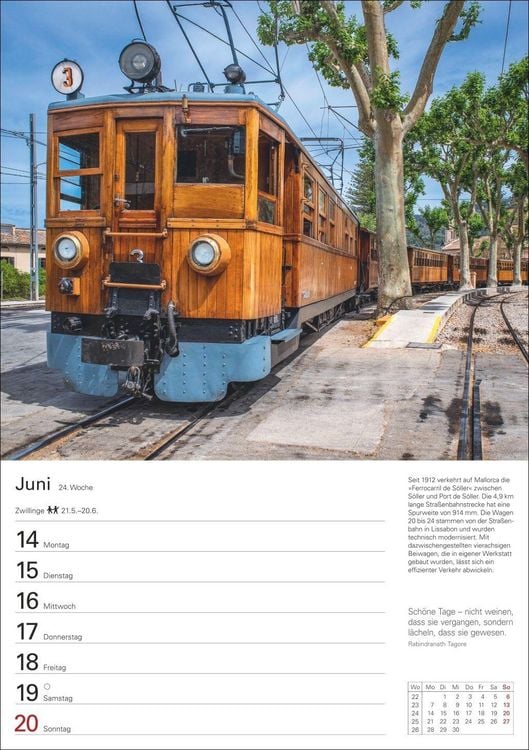 Produktbild: Eisenbahnen Wochenplaner 2027 - 53 faszinierende Fotografien
