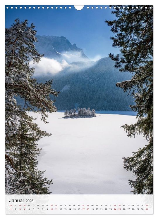 Produktbild: Garmisch-Partenkirchen und die faszinierende Bergwelt der Alpen (Wandkalender 2026 DIN A3 hoch), CALVENDO Monatskalender