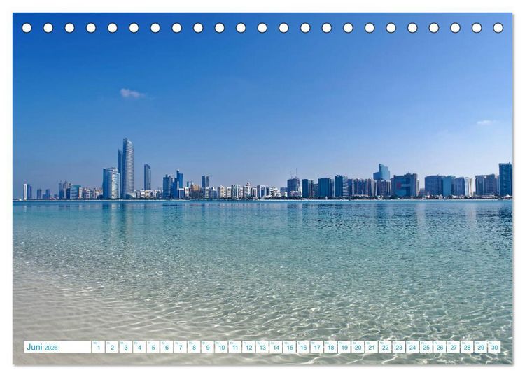 Produktbild: Atemraubendes Abu Dhabi - Idylle am Persischen Golf (Tischkalender 2026 DIN A5 quer), CALVENDO Monatskalender