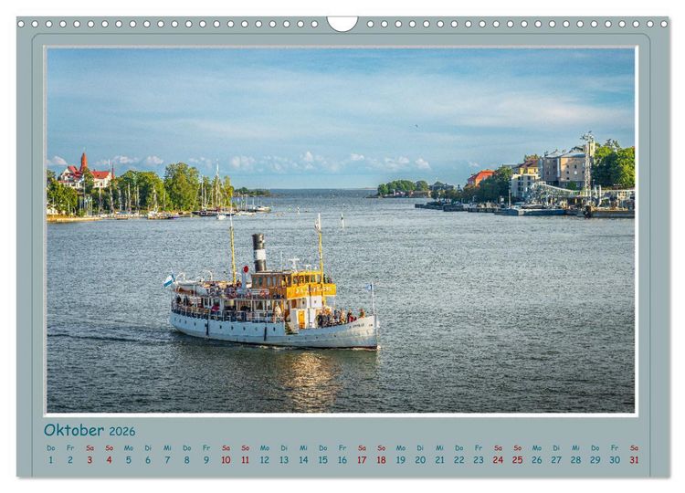 Produktbild: HELSINKI CITY (Wandkalender 2026 DIN A3 quer), CALVENDO Monatskalender