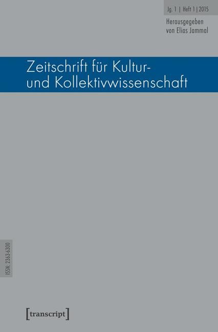 Produktbild: Zeitschrift f&uuml;r Kultur- und Kollektivwissenschaft
