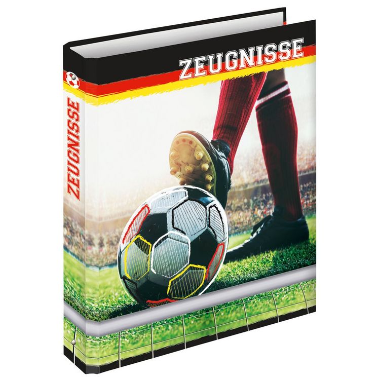 Produktbild: RNK Zeugnisringbuch 4 Ringe Fu&szlig;ballfieber DIN A4