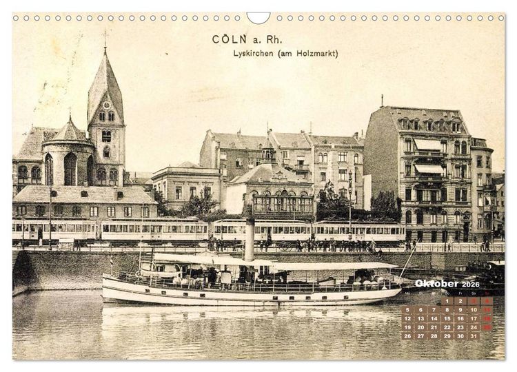 Produktbild: Historisches K&ouml;ln &ndash; Die Stadt auf historischen Karten (Wandkalender 2026 DIN A3 quer), CALVENDO Monatskalender