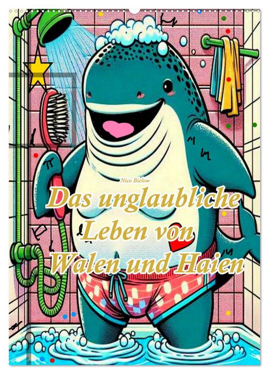 Produktbild: Das unglaubliche Leben von Walen und Haien (Wandkalender 2026 DIN A2 hoch), CALVENDO Monatskalender