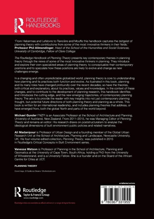 Produktbild: The Routledge Handbook of Planning Theory