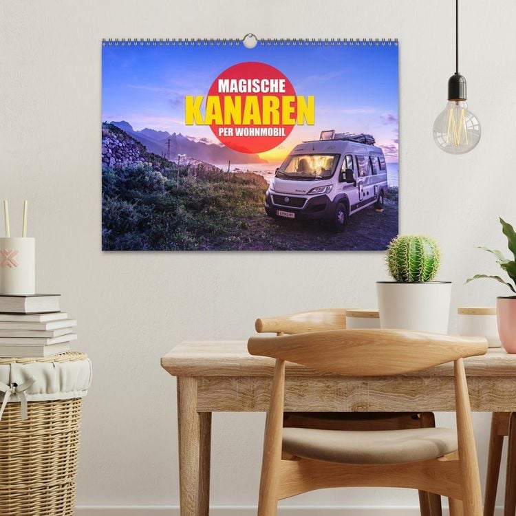 Produktbild: Die KANAREN per WOHNMOBIL (Wandkalender 2026 DIN A3 quer), CALVENDO Monatskalender