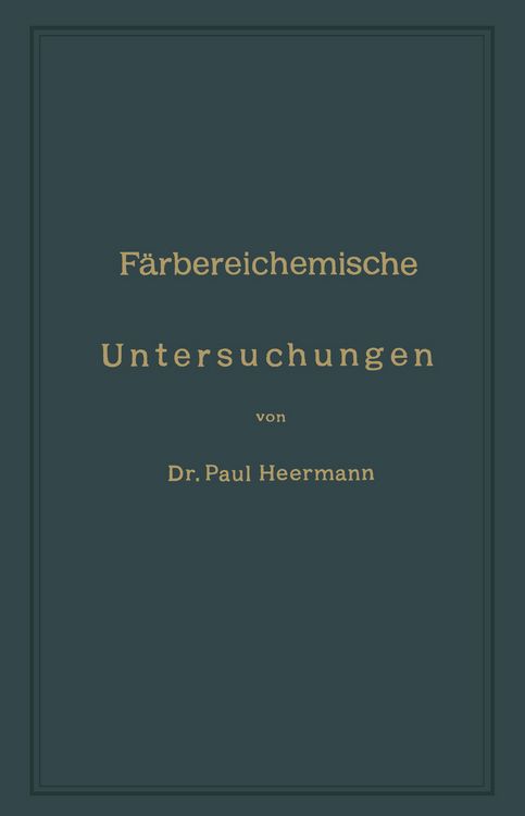 Produktbild: F&auml;rbereichemische Untersuchungen