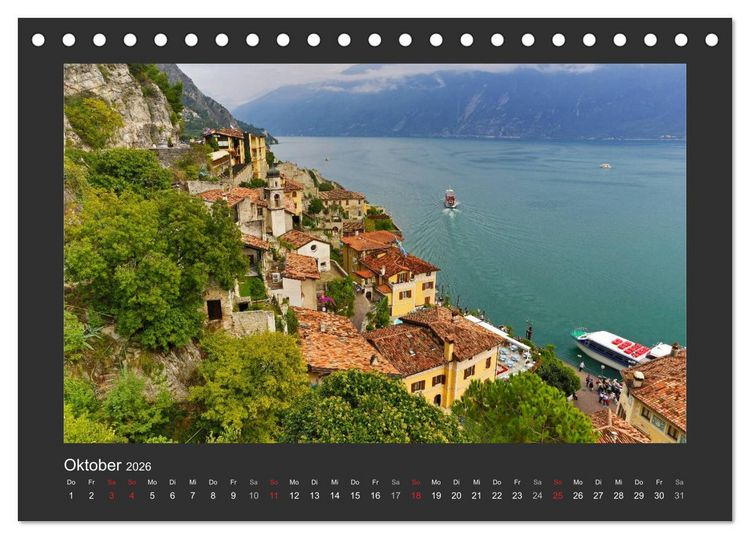 Produktbild: Limone sul Garda - Bella Italia (Tischkalender 2026 DIN A5 quer), CALVENDO Monatskalender