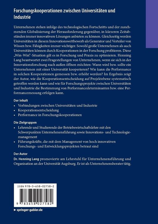 Produktbild: Forschungskooperationen zwischen Universit&auml;ten und Industrie