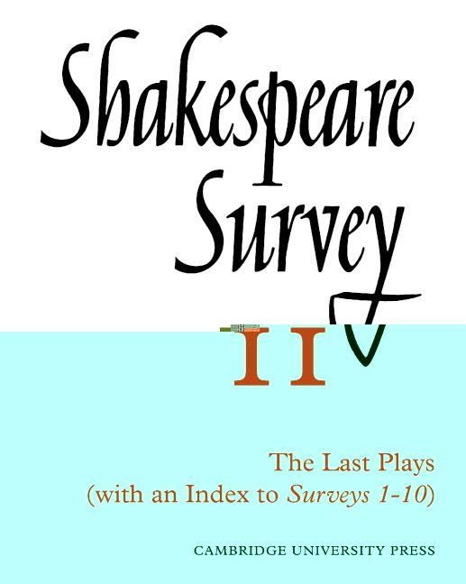 Produktbild: Shakespeare Survey with Index 1-10