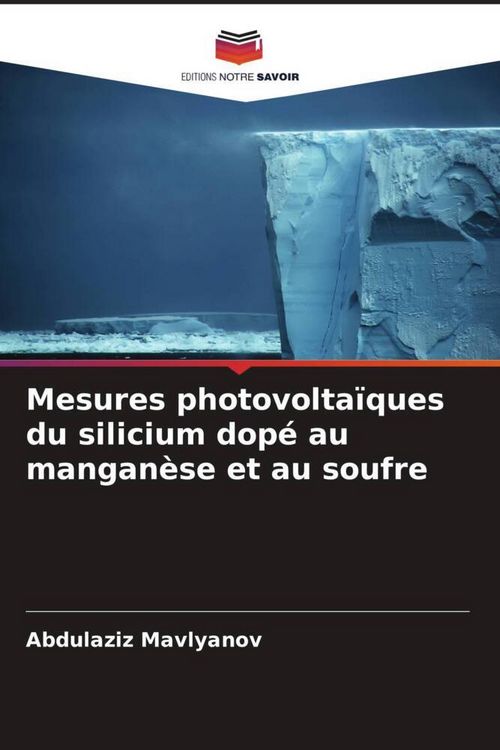 Produktbild: Mesures photovolta&iuml;ques du silicium dop&eacute; au mangan&egrave;se et au soufre