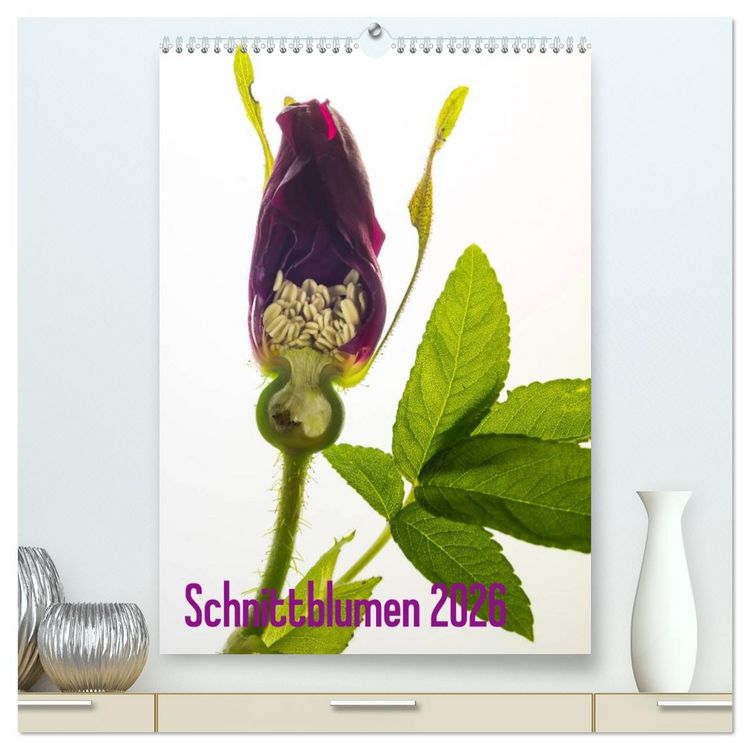 Produktbild: Schnittblumen 2026 (hochwertiger Premium Wandkalender 2026 DIN A2 hoch), Kunstdruck in Hochglanz