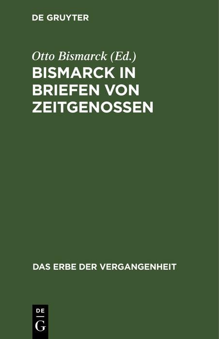 Produktbild: Bismarck in Briefen von Zeitgenossen
