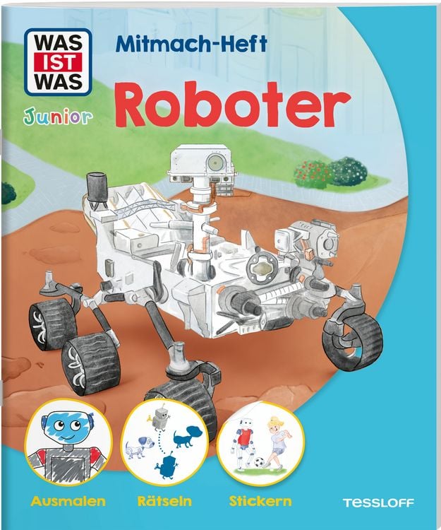 Produktbild: WAS IST WAS Junior Mitmach-Heft Roboter
