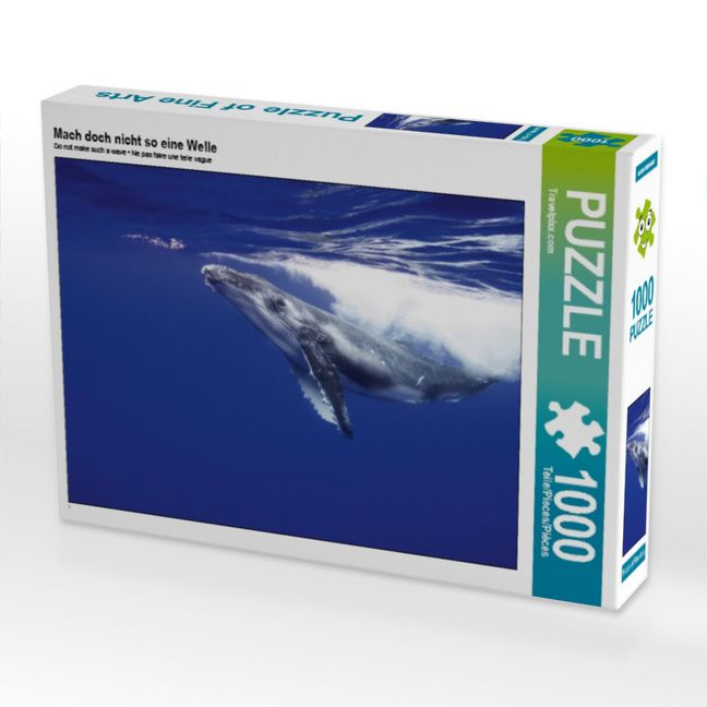Produktbild: CALVENDO Puzzle Mach doch nicht so eine Welle 1000 Teile Puzzle quer | 1000 Teile Lege-Gr&ouml;&szlig;e 64 &times; 48 cm Foto-Puzzle f&uuml;r gl&uuml;ckliche Stunden