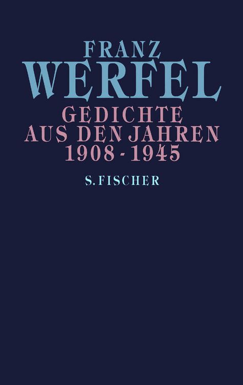 Produktbild: Gedichte aus den Jahren 1908-1945