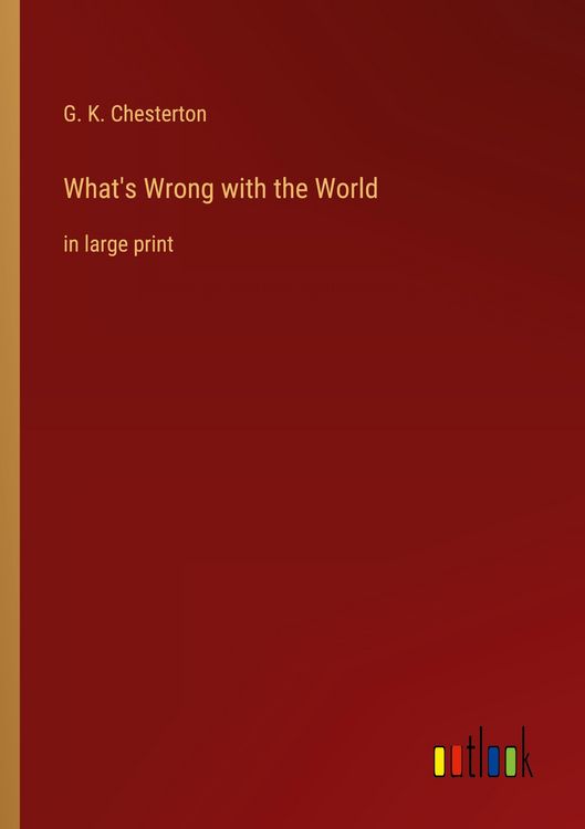 Produktbild: What's Wrong with the World