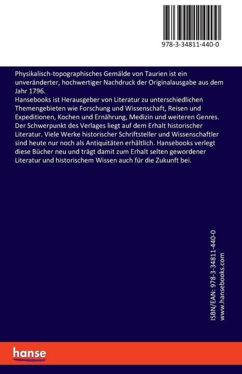 Produktbild: Physikalisch-topographisches Gem&auml;lde von Taurien