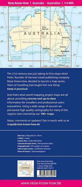 Produktbild: Reise Know-How Landkarte Australien | Australia (1:4.000.000)