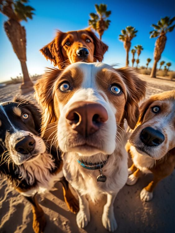 Produktbild: CALVENDO Puzzle Hunde | 1000 Teile Lege-Gr&ouml;&szlig;e 64x48cm Foto-Puzzle f&uuml;r gl&uuml;ckliche Stunden