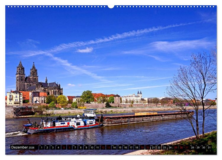 Produktbild: Magdeburger Ansichten (Wandkalender 2026 DIN A2 quer), CALVENDO Monatskalender
