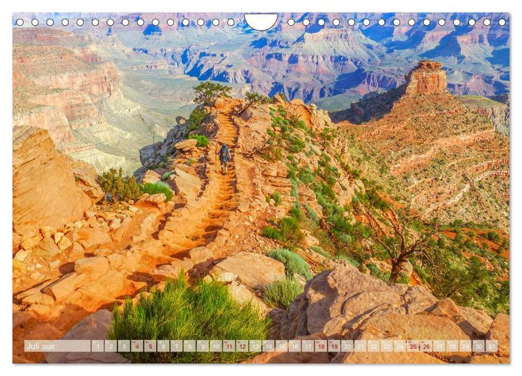 Produktbild: Grand Canyon - Perspektiven einer au&szlig;ergew&ouml;hnlichen Schlucht (Wandkalender 2026 DIN A4 quer), CALVENDO Monatskalender