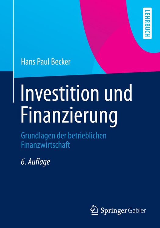 Produktbild: Investition und Finanzierung
