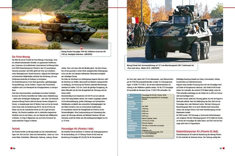 Produktbild: Panzerfahrzeuge der Schweizer Armee