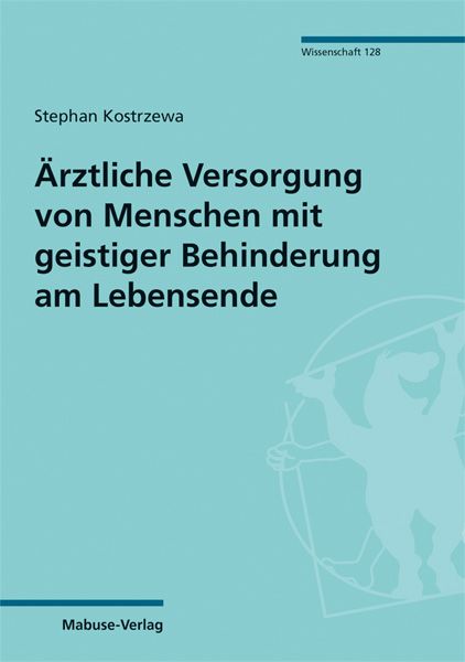 Produktbild: &Auml;rztliche Versorgung von Menschen mit geistiger Behinderung am Lebensende
