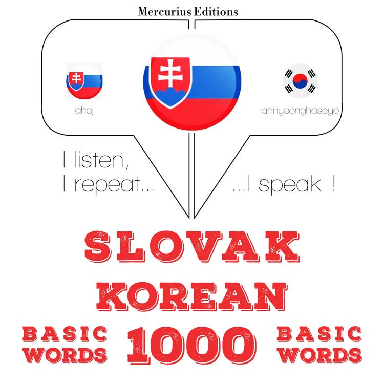Produktbild: Slovensk&yacute; - k&oacute;rejsk&yacute;: 1000 z&aacute;kladn&yacute;ch slov