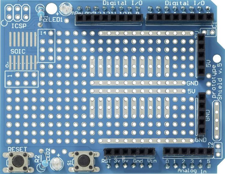 Produktbild: TRU COMPONENTS Protoshield Prototyping Board Prototyping-Board