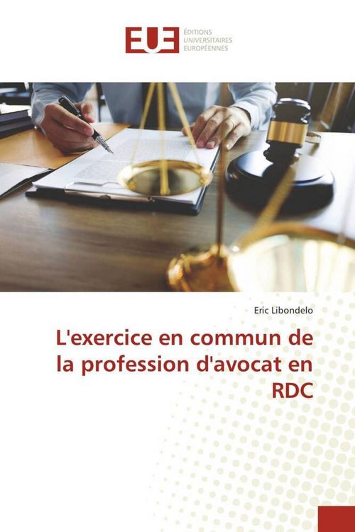 Produktbild: L'exercice en commun de la profession d'avocat en RDC