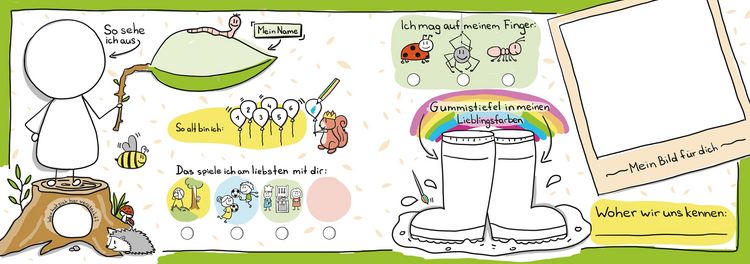 Produktbild: Freundschaftsbuch Meine Lieblingsmenschen - Erinnerungen an die Kindergartenzeit