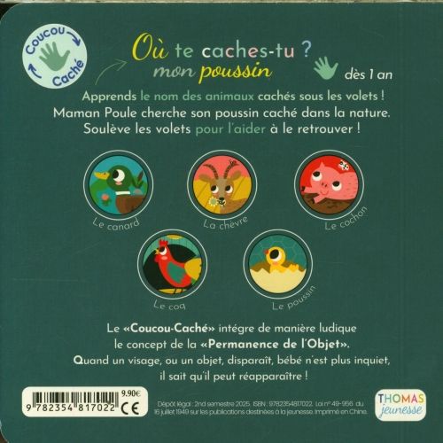 Produktbild: O&ugrave; te caches-tu mon poussin ?