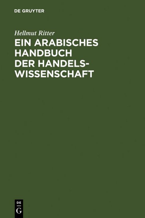 Produktbild: Ein arabisches Handbuch der Handelswissenschaft