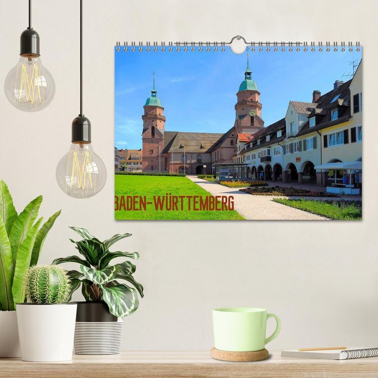 Produktbild: Baden-W&uuml;rttemberg 2026 (Wandkalender 2026 DIN A4 quer), CALVENDO Monatskalender