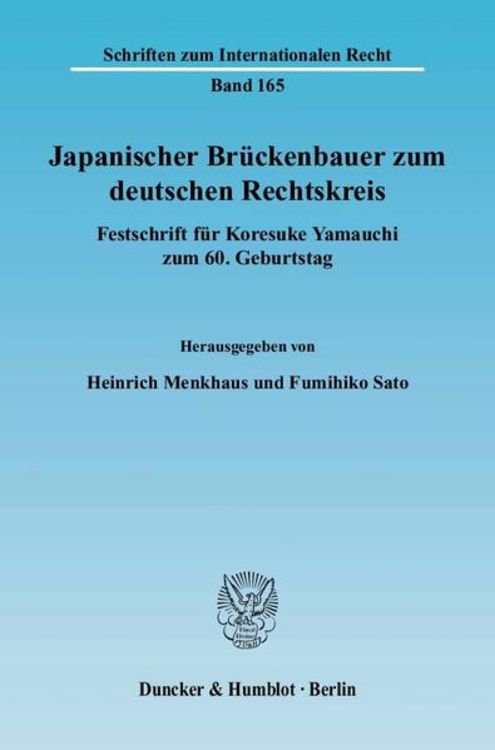Produktbild: Japanischer Br&uuml;ckenbauer zum deutschen Rechtskreis.