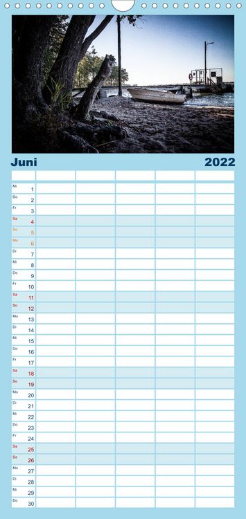 Produktbild: Familienplaner S&uuml;dwestk&uuml;ste Finnland (Wandkalender 2022 , 21 cm x 45 cm, hoch)