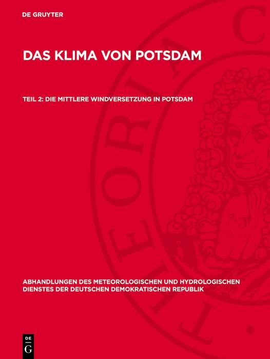 Produktbild: Die mittlere Windversetzung in Potsdam